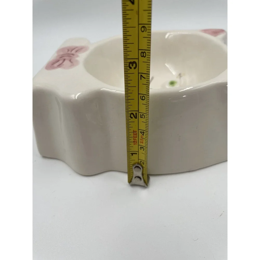Ceramic CAT BOWL DISH Food or Water Hand‎ Painted from Portugal EUC